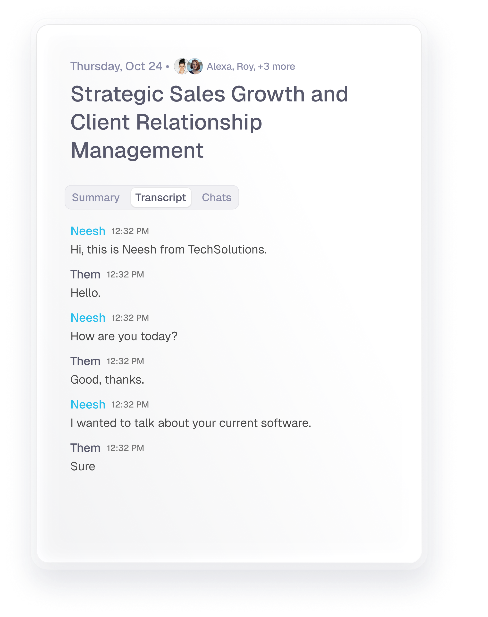 Cluely live transcript feature during a meeting